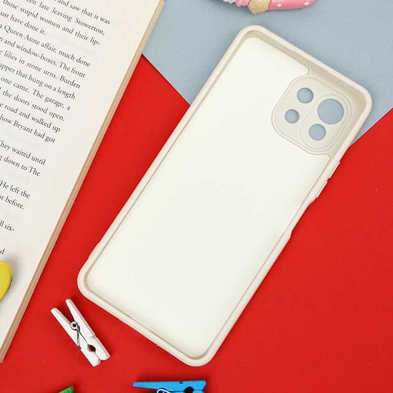 قاب سیلیکونی سفید محافظ لنزدار طرح میکی موس 1 شیائومی Xiaomi Mi 11 Lite