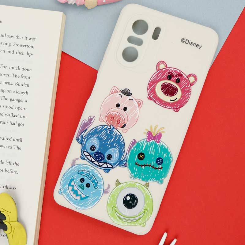 قاب سیلیکونی سفید محافظ لنزدار طرح دیزنی پسرانه Xiaomi Poco F3