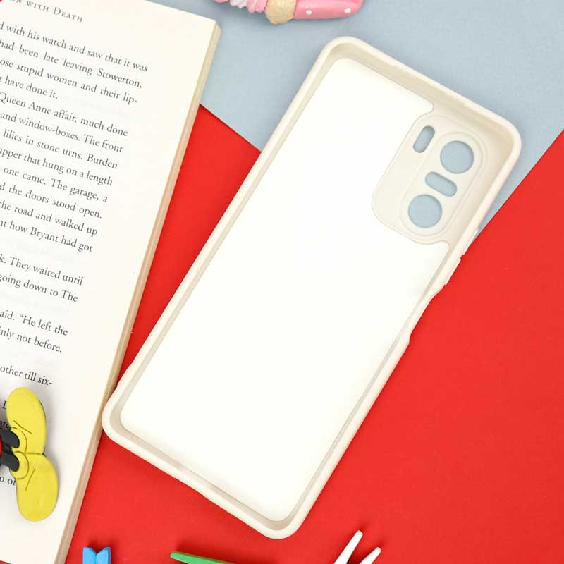 قاب سیلیکونی سفید محافظ لنزدار طرح میکی موس 1 شیائومی Xiaomi Poco F3