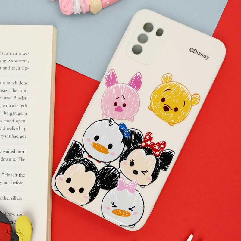 قاب سیلیکونی سفید محافظ لنزدار طرح دیزنی دخترانه Xiaomi Poco M3
