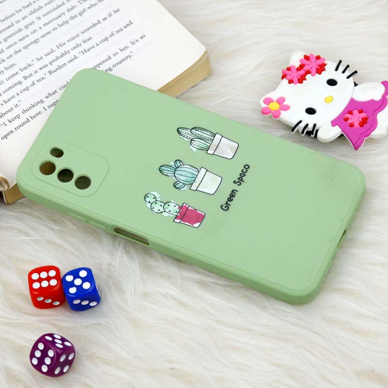 قاب سیلیکونی عروسکی محافظ لنزدار طرح کاکتوس Xiaomi Poco M3