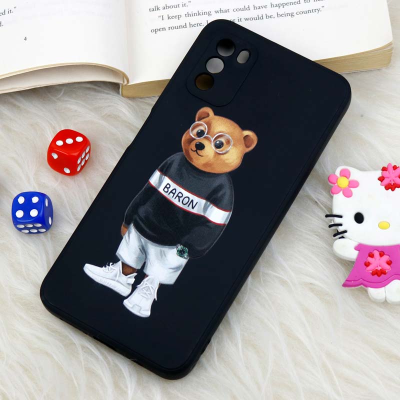 قاب سیلیکونی عروسکی محافظ لنزدار طرح خرس Xiaomi Poco M3