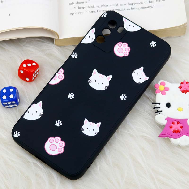 قاب سیلیکونی عروسکی محافظ لنزدار طرح گربه Xiaomi Poco M3