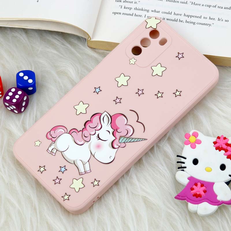 قاب سیلیکونی عروسکی محافظ لنزدار طرح یونیکورن 1 Xiaomi Poco M3