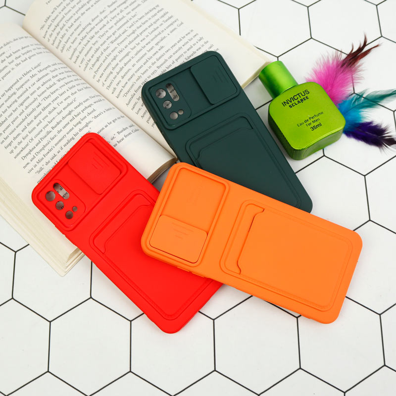 قاب سیلیکونی جاکارتی دار محافظ لنزکشویی Xiaomi Poco M3 Pro