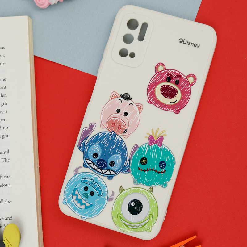 قاب سیلیکونی سفید محافظ لنزدار طرح دیزنی پسرانه Xiaomi Poco M3 Pro