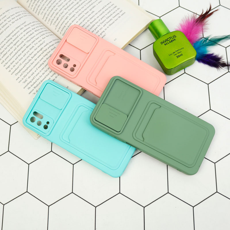 قاب سیلیکونی جاکارتی دار محافظ لنزکشویی Xiaomi Poco M3 Pro