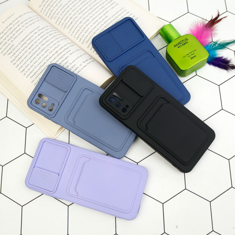 قاب سیلیکونی جاکارتی دار محافظ لنزکشویی Xiaomi Poco M3 Pro