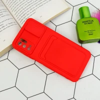 قاب سیلیکونی جاکارتی دار محافظ لنزکشویی Xiaomi Poco M3 Pro