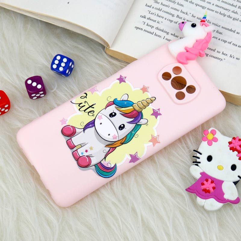 قاب سیلیکونی محافظ لنزدار یونیکورن Xiaomi Poco X3