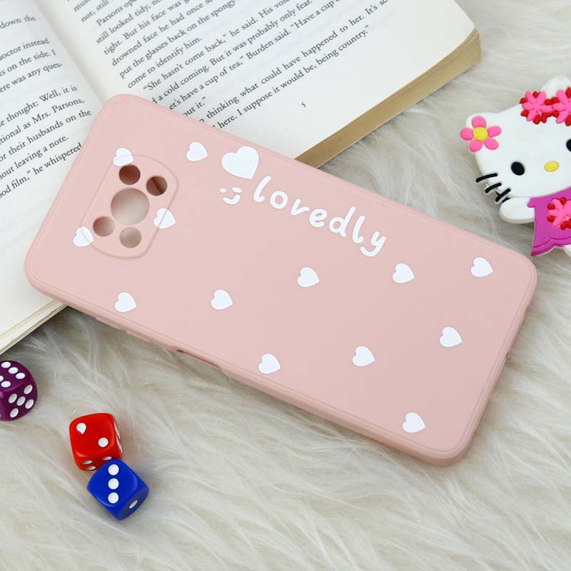 قاب سیلیکونی عروسکی محافظ لنزدار طرح Lovedly شیائومی Xiaomi Poco X3