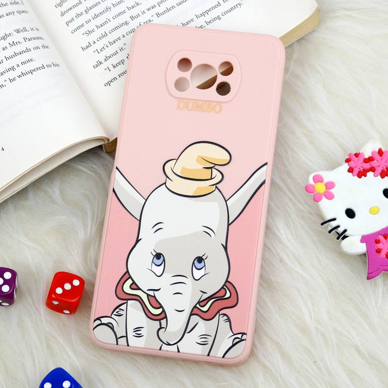 قاب سیلیکونی عروسکی محافظ لنزدار طرح دامبو Xiaomi Poco X3