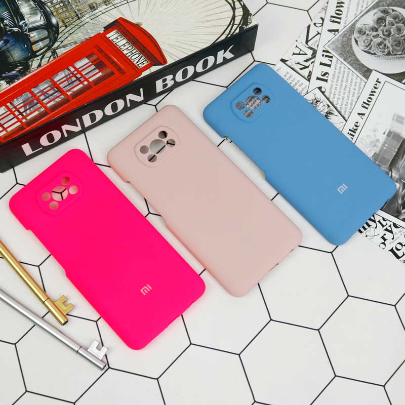 قاب سیلیکونی اصلی زیربسته شیائومی Poco X3 محافظ لنزدار