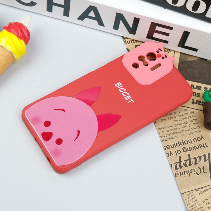قاب سیلیکونی عروسکی محافظ لنزدار طرح Bigget شیائومی Xiaomi Redmi Note 10