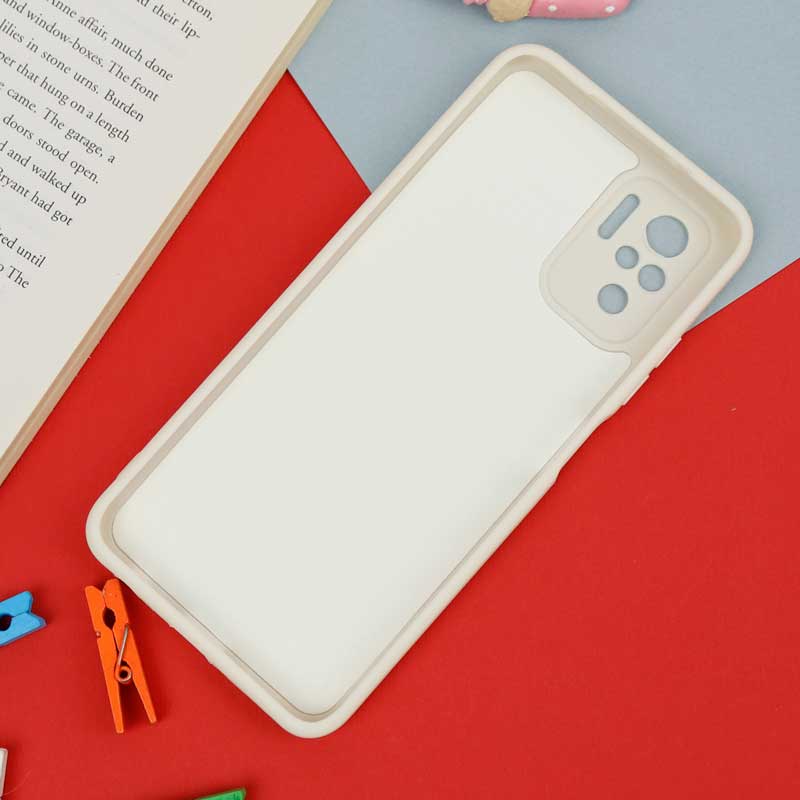 قاب سیلیکونی سفید محافظ لنزدار طرح میکی موس 1 شیائومی Xiaomi Redmi Note 10 4G / Note 10s