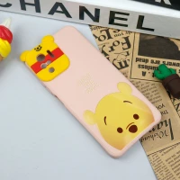 قاب سیلیکونی عروسکی محافظ لنزدار طرح Pooh شیائومی Xiaomi Redmi Note 10