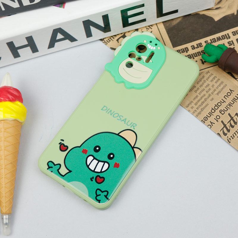 قاب سیلیکونی عروسکی محافظ لنزدار طرح Dinosaur شیائومی Xiaomi Redmi Note 10