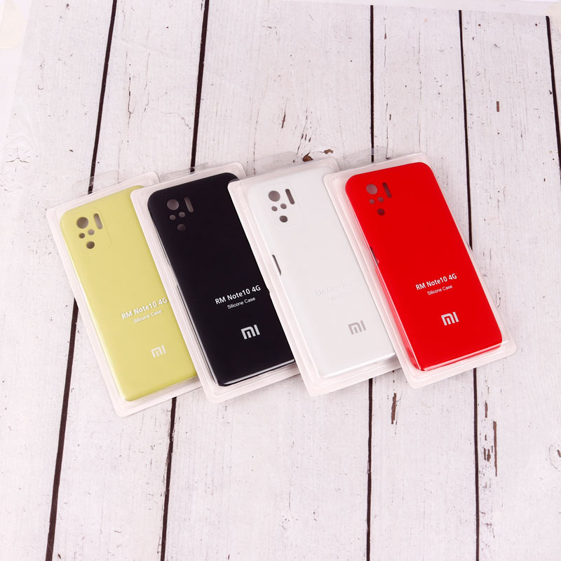 قاب سیلیکونی اصلی زیربسته شیائومی Redmi Note 10 / Note 10s محافظ لنزدار