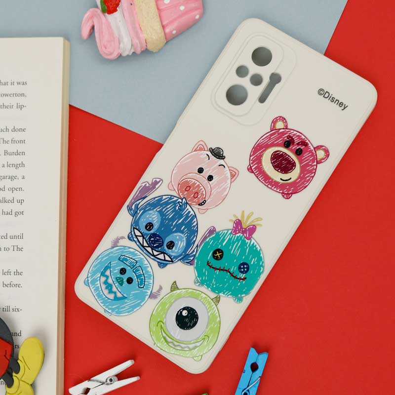 قاب سیلیکونی سفید محافظ لنزدار طرح دیزنی پسرانه Xiaomi Redmi Note 10 Pro