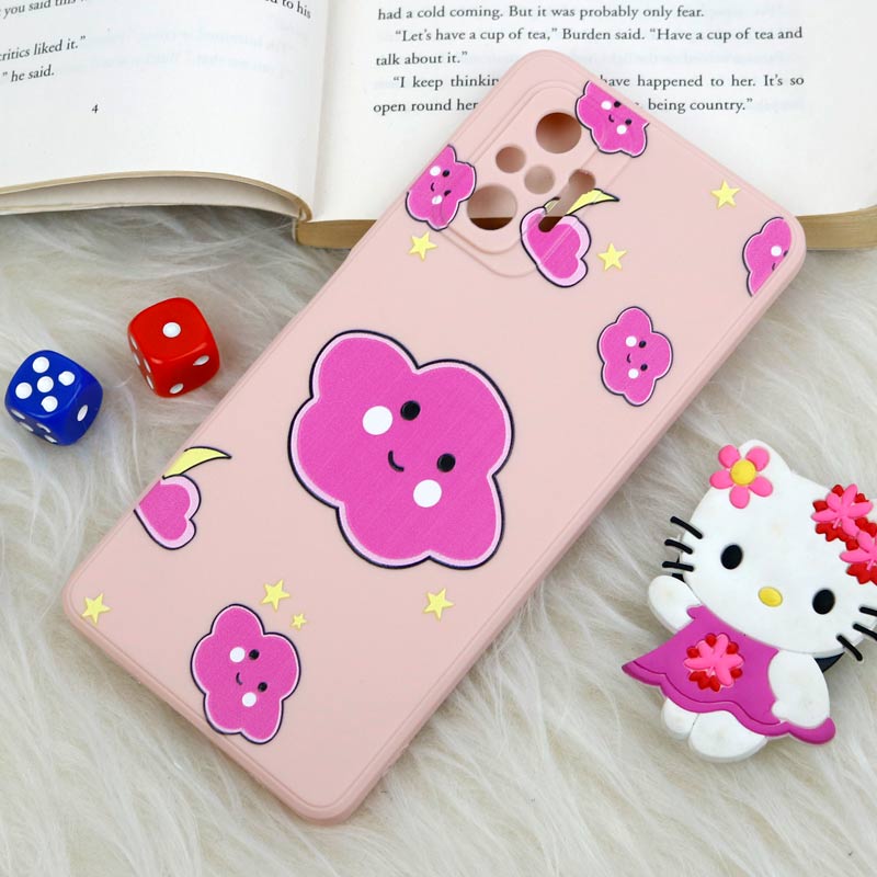 قاب سیلیکونی عروسکی محافظ لنزدار طرح ابر Xiaomi Redmi Note 10 Pro