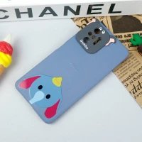 قاب سیلیکونی عروسکی محافظ لنزدار طرح Dumbo شیائومی Xiaomi Redmi Note 10 Pro