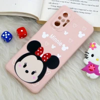 قاب سیلیکونی عروسکی محافظ لنزدار طرح مینی موس Xiaomi Redmi Note 10 Pro