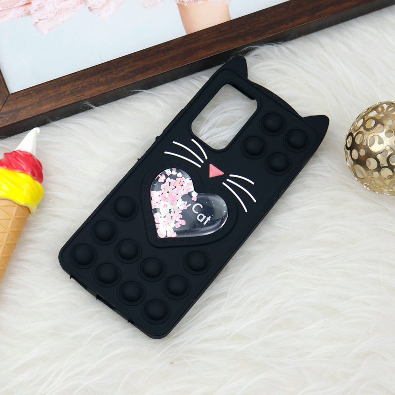 قاب اورجینال سیلیکونی آکواریومی Lucky Cat پاپیتی Xiaomi Redmi Note 10 Pro