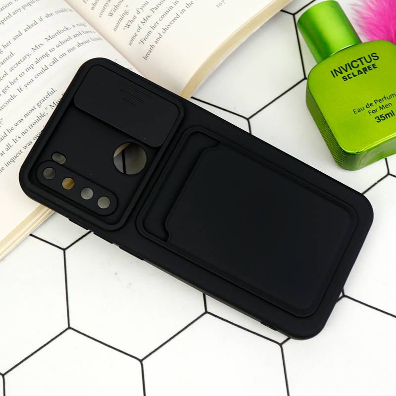 قاب سیلیکونی جاکارتی دار محافظ لنزکشویی Xiaomi Redmi Note 8