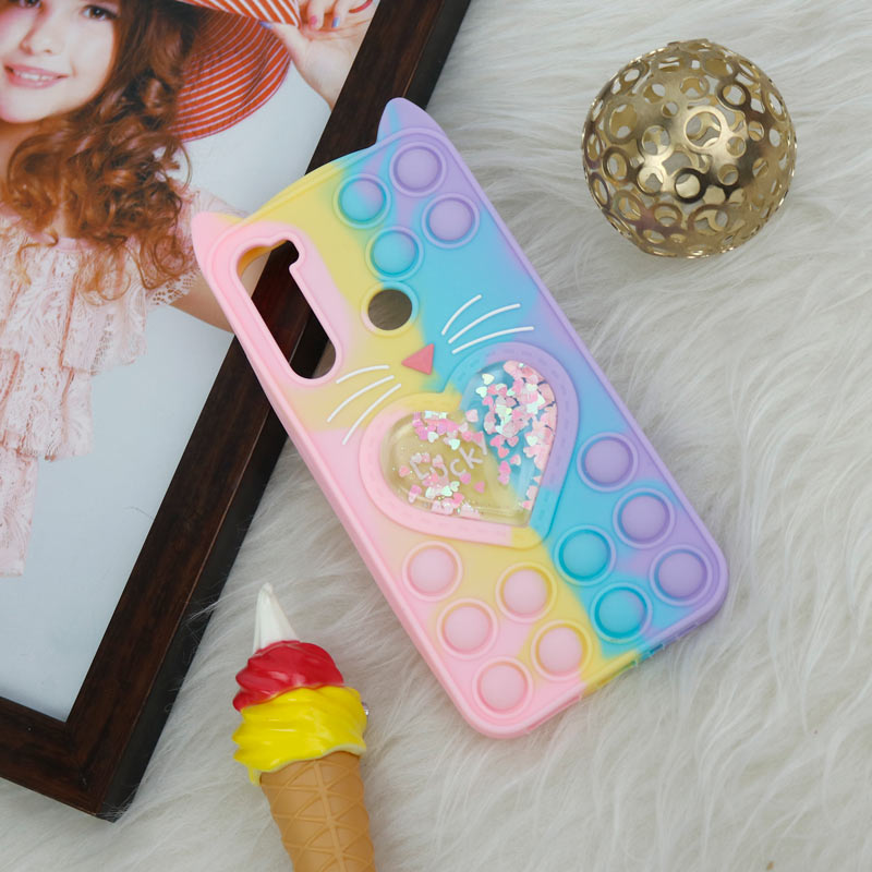 قاب اورجینال سیلیکونی آکواریومی Lucky Cat پاپیتی Xiaomi Redmi Note 8