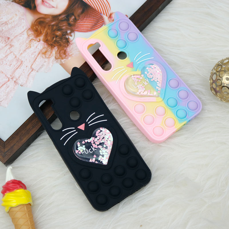 قاب اورجینال سیلیکونی آکواریومی Lucky Cat پاپیتی Xiaomi Redmi Note 8