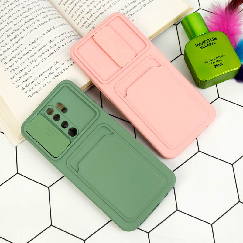 قاب سیلیکونی جاکارتی دار محافظ لنزکشویی Xiaomi Redmi Note 8 Pro