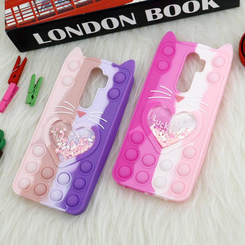 قاب اورجینال سیلیکونی آکواریومی Lucky Cat پاپیتی Xiaomi Redmi Note 8 Pro
