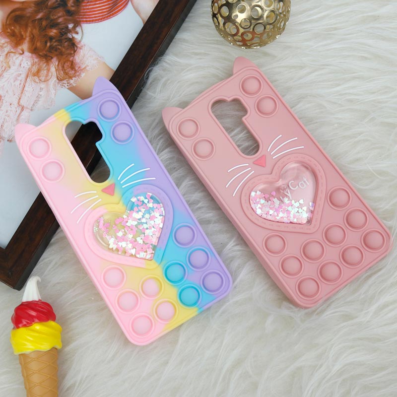 قاب اورجینال سیلیکونی آکواریومی Lucky Cat پاپیتی Xiaomi Redmi Note 8 Pro