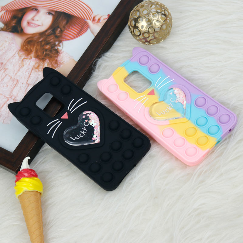 قاب اورجینال سیلیکونی آکواریومی Lucky Cat پاپیتی Xiaomi Redmi Note 9s / Note 9 Pro