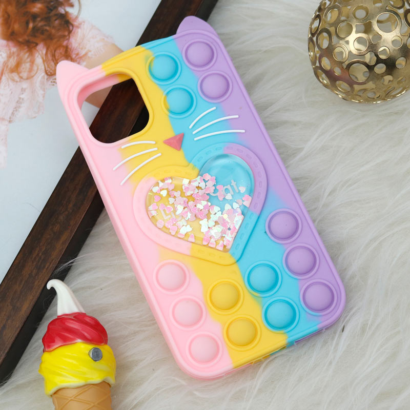 قاب اورجینال سیلیکونی آکواریومی Lucky Cat پاپیتی iPhone 11