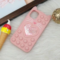 قاب اورجینال سیلیکونی آکواریومی Lucky Cat پاپیتی iPhone 11