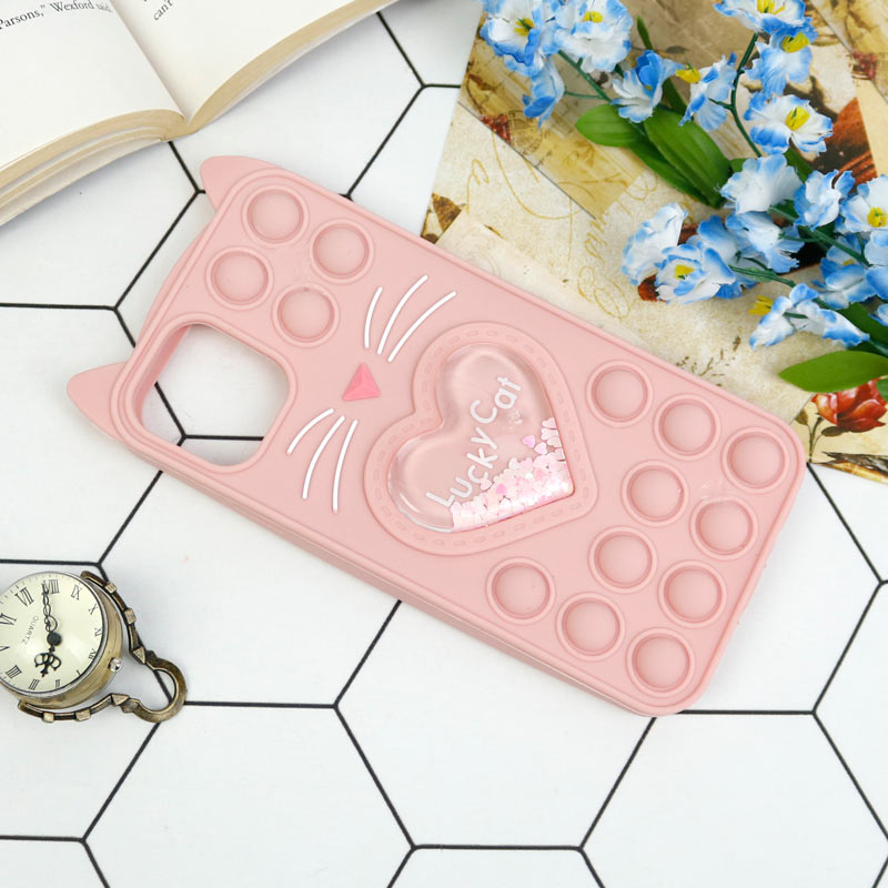 قاب اورجینال سیلیکونی آکواریومی Lucky Cat پاپیتی iPhone 11 Pro Max
