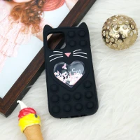 قاب اورجینال سیلیکونی آکواریومی Lucky Cat پاپیتی iPhone 12 Pro