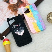 قاب اورجینال سیلیکونی آکواریومی Lucky Cat پاپیتی iPhone 12 Pro