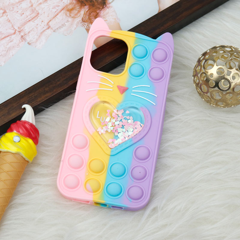 قاب اورجینال سیلیکونی آکواریومی Lucky Cat پاپیتی iPhone 12 Pro Max