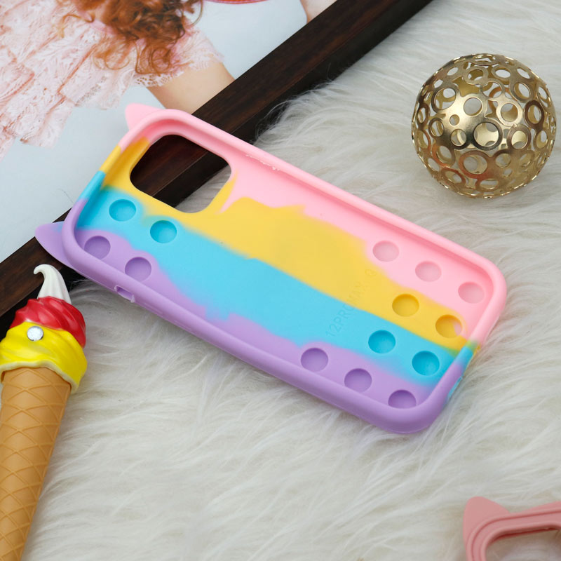 قاب اورجینال سیلیکونی آکواریومی Lucky Cat پاپیتی iPhone 12 Pro Max
