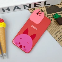 قاب سیلیکونی عروسکی محافظ لنزدار طرح Bigget آیفون iPhone 6/6s