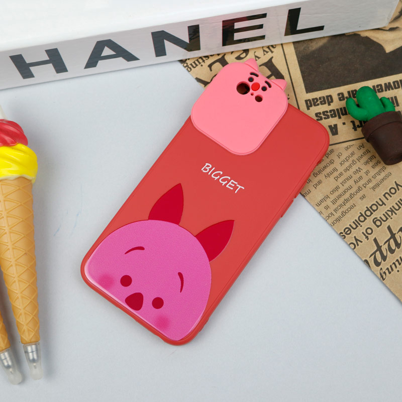 قاب سیلیکونی عروسکی محافظ لنزدار طرح Bigget آیفون iPhone 6/6s