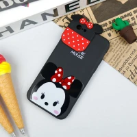 قاب سیلیکونی عروسکی محافظ لنزدار طرح Minnie Mouse آیفون iPhone 6/6s