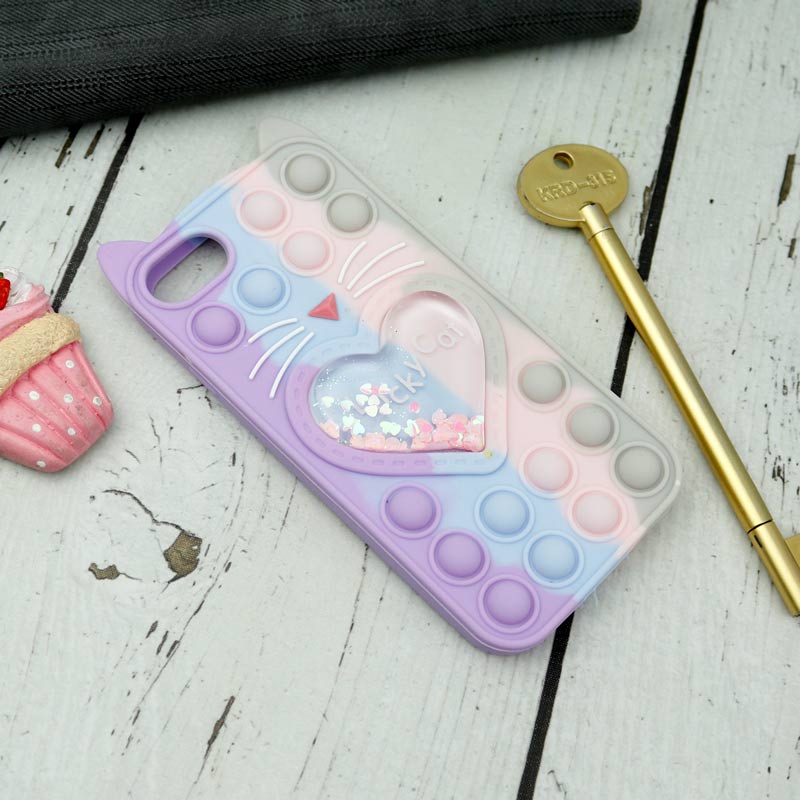 قاب اورجینال سیلیکونی آکواریومی Lucky Cat پاپیتی iPhone 7/8