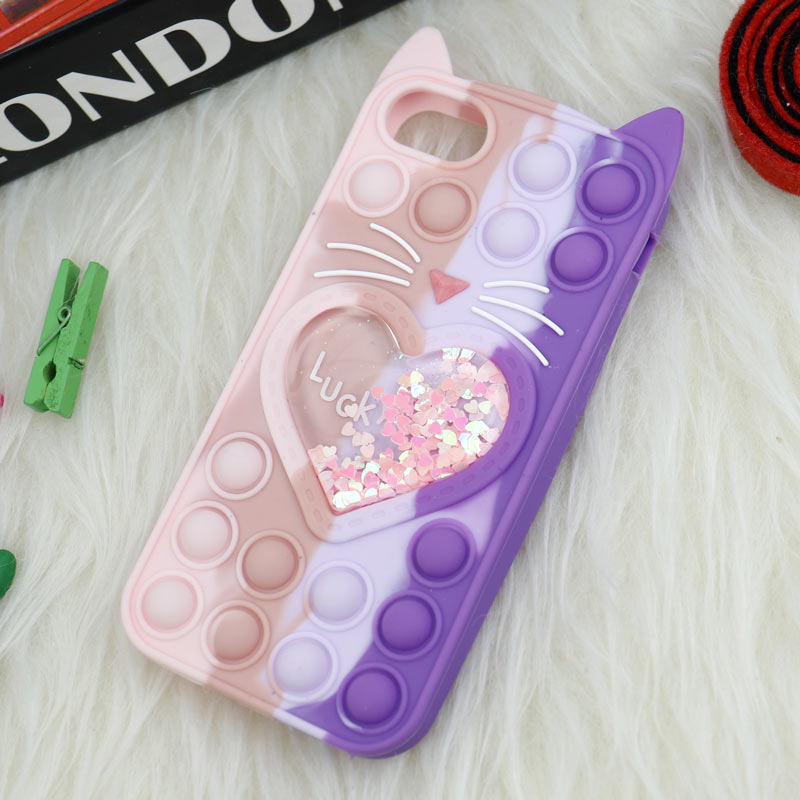 قاب اورجینال سیلیکونی آکواریومی Lucky Cat پاپیتی iPhone 7/8
