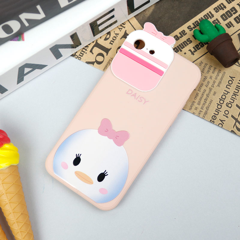 قاب سیلیکونی عروسکی محافظ لنزدار طرح Daisy آیفون iPhone 7/8