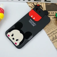 قاب سیلیکونی عروسکی محافظ لنزدار طرح Mickey Mouse آیفون iPhone 7/8
