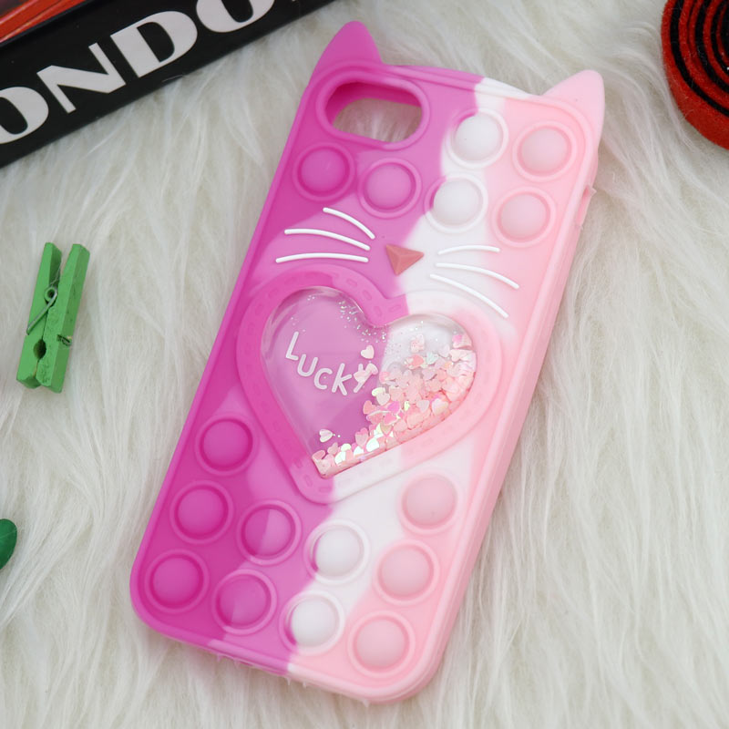 قاب اورجینال سیلیکونی آکواریومی Lucky Cat پاپیتی iPhone 7/8