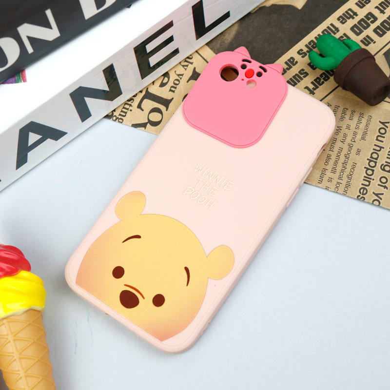 قاب سیلیکونی عروسکی محافظ لنزدار طرح Pooh آیفون iPhone 7/8